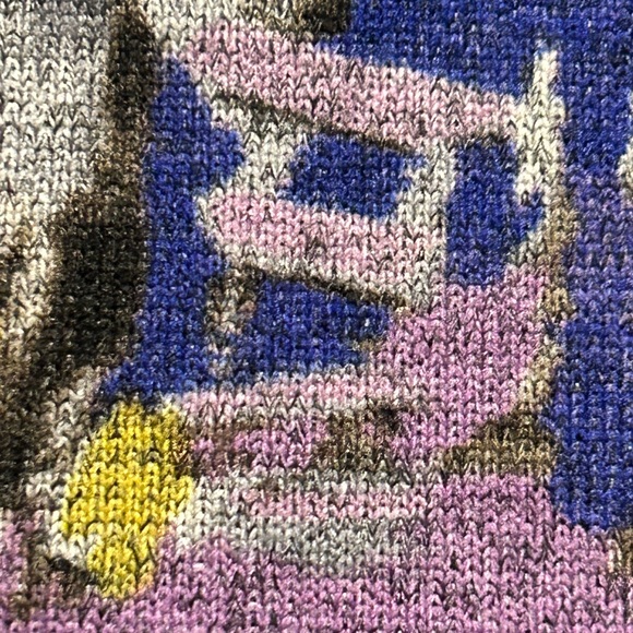 Chalet et  Ceci Top Shirt Women’s Medium Oversized Abstract Colorful Made In USA - Picture 7 of 9